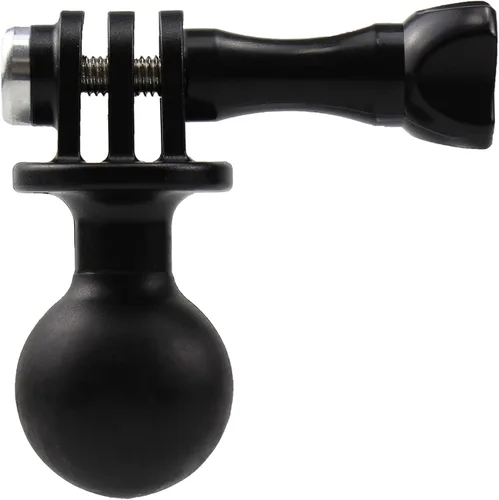 Miniatura 3 de QKOO Soporte de bola para GoPro Hero 13 12 11 10 9 8 7 6 5 4 3+ 3 Negro 2018 Max Session Fusion, Osmo Action, AKASO, SJCAM Cámara - Adaptador