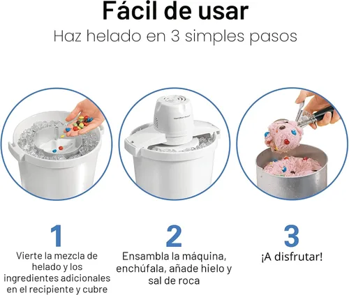 Miniatura 4 de Heladera automática Hamilton Beach 68330N, 4 cuartos, color crema, Crema