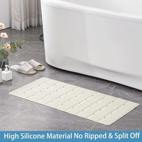 Miniatura 6 de Webos Alfombrilla plegable de silicona para bañera: alfombrilla de baño de seguridad extra grande para tina sin ventosas, antideslizante para baño