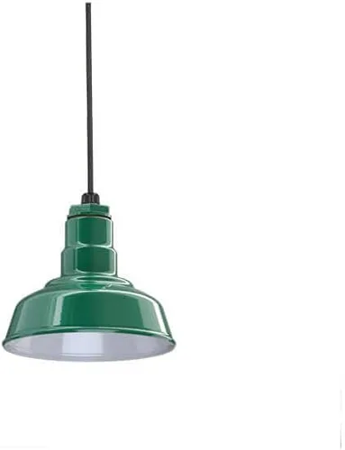 Miniatura 68 de Steel Lighting Co. Inglewood - Lámpara de granero Lámpara montada en el techo Cúpula redonda de 8 pulgadas vástago inclinado de 12 pulgadas