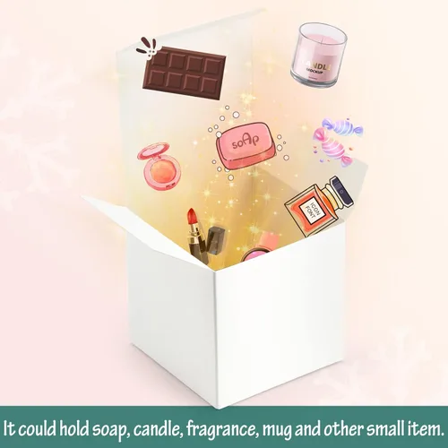 Miniatura 4 de ValBox Cajas de regalo blancas de 4 x 4 x 4 pulgadas, 25 cajas de papel kraft con tapas para regalos, manualidades, cubos, cajas de magdalenas