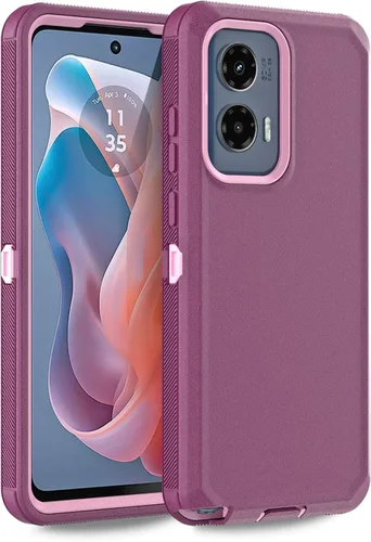 Miniatura 8 de Funda para Moto G 5G 2023, Motorola G 5G 2023, resistente, a prueba de golpes, a prueba de polvo, resistente, protectora, 3 en 1, color negro