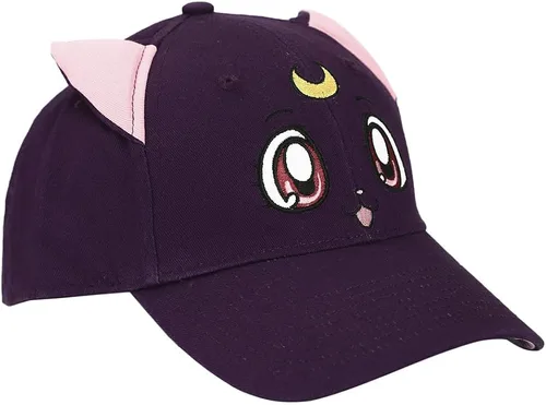 Miniatura 5 de Sailor Moon Luna Sombrero Snapback con cara de gato, violeta, Violeta, talla única