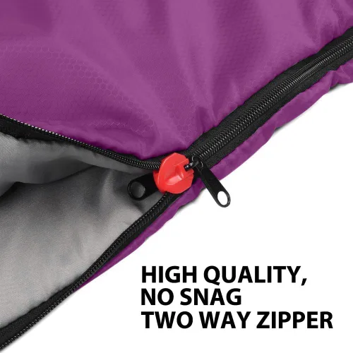 Miniatura 5 de Gold Armour Sacos de dormir para adultos, niños, niñas, mochileros, senderismo, campamento, clima frío y cálido 4 estaciones, uso en interiores