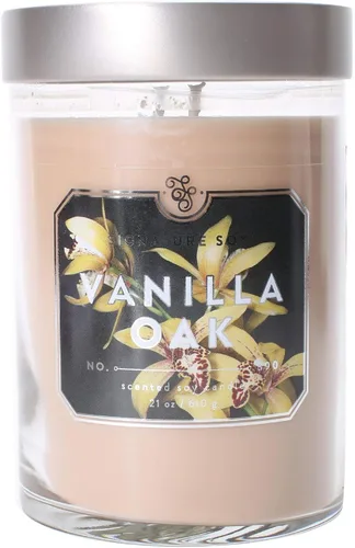 Miniatura 33 de Signature Soy Vela perfumada con tapa de roble de vainilla en tarro grande Roble Vain