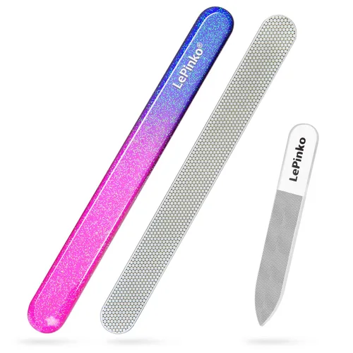 Miniatura 12 de Juego de 10 limas de uñas de doble cara de grano 100/180, limas de pulido de uñas lavables para uso en salón de belleza, herramienta profesional