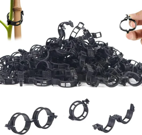 Miniatura 9 de FXOICMI Clips de soporte para plantas, clips de fijación de jardín de plástico para plantas trepadoras, vides de tomate y uva, clips de jardín