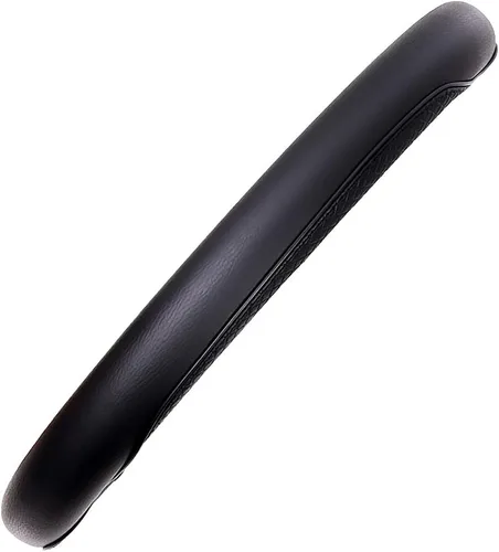 Miniatura 3 de Flying Banner Fundas para volante de automóvil, de piel sintética, anillo de masaje resistente, antideslizante, deportivo, 15 pulgadas (negro negro)