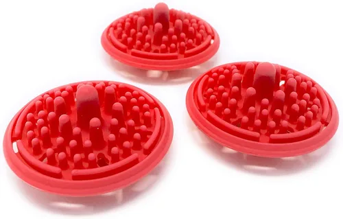 Miniatura 11 de Paint Puck Limpiador de pinceles (paquete de 3, negro) - Inserto de silicona reutilizable con succión y protuberancias para limpiar pinceles