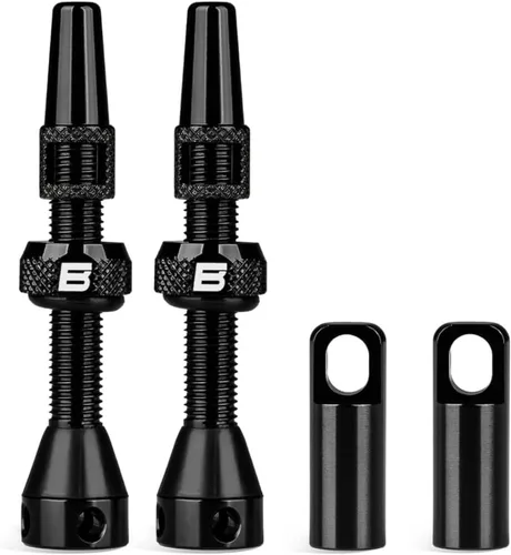 Miniatura 21 de BWSHLF Vástago de Válvula Sin Cámara Presta 40/44/55/60/65/70/80/100 mm, Kit de Vástago Presta de Aleación Super Ligera con Herramienta