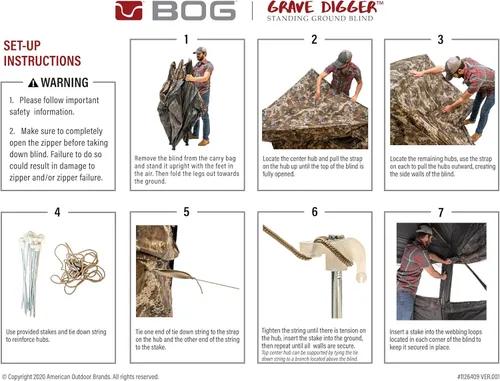 Miniatura 6 de BOG Persianas de camuflaje con cremalleras silenciosas StealthZip, ventanas de 360 grados, ventanas silenciosas StealthTrac y tela 600D resistente