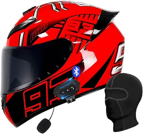 Miniatura 7 de Casco abatible con Bluetooth de cara completa para motocicleta, Bluetooth integrado, aprobado por DOT/ECE, múltiples rejillas de ventilación