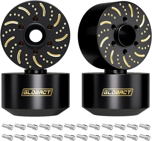 Miniatura 8 de GLOBACT Juego de pesos extendidos de latón negro de 5.43 oz, juego de contrapeso de 0.236 in, cubo hexagonal extendido para Trx4 Trx6 Axial SCX10 II
