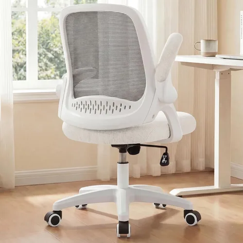 NEO CHAIR Silla de escritorio para oficina y gaming ergonómica con soporte lumbar, altura ajustable, ruedas giratorias, brazos abatibles, silla de