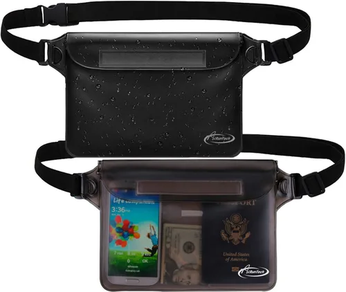 Miniatura 13 de AiRunTech Bolsa impermeable con correa para la cintura (paquete de 2) Accesorios de playa la mejor manera de mantener tu teléfono y objetos