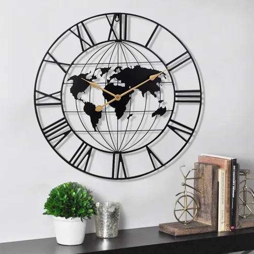 Miniatura 9 de SIN&MI Reloj de pared grande para decoración de sala de estar, gran arte decorativo de pared, reloj de péndulo, funciona con pilas, sin tictac