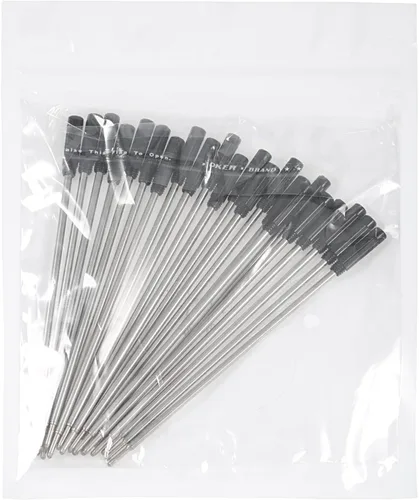 Miniatura 5 de Jovitec 24 recambios de bolígrafo reemplazables, repuesto de tinta de metal, escritura suave, 4.5 pulgadas (4.6 in) y punta media de 0.039 pulgadas