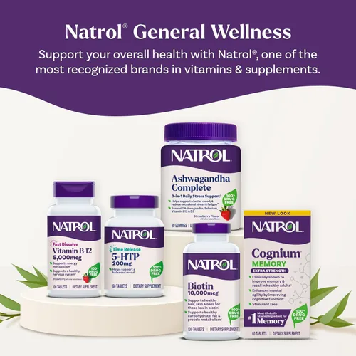Miniatura 8 de Natrol Beauty Biotina 10,000mcg Vitaminas para la Belleza, 100 Tabletas, Suministro para 100 Días