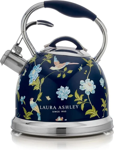 Miniatura 10 de Laura Ashley Hervidor China Rose para Estufa con Silbato - Hervidor de Acero Inoxidable de 2.5L de Hervido Rápido para Estufa - Hervidor de Camping