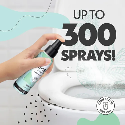 Miniatura 7 de Oopsie Poopsie Aerosol para inodoro, artículos esenciales de viaje, cada uno hasta 300 usos, desodorante de olor de baño con aceites esenciales