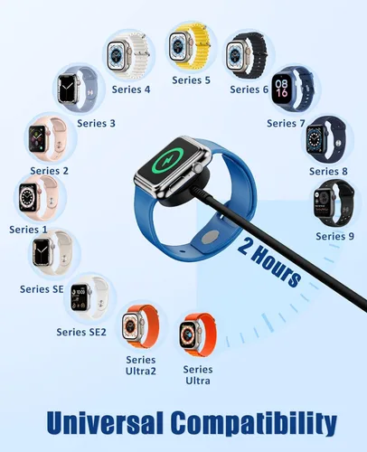 Miniatura 4 de Cargador para Apple Watch de carga rápida, cable de carga múltiple 3 en 1 con cargador USB C de 20 W, cable de carga iWatch de 6 pies para iWatch