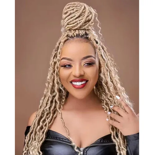 Miniatura 35 de Mytarku 8 paquetes de rastas suaves de 24 pulgadas con extremos rizados, rastas de pelo sintético de ganchillo bohemias para mujeres rastas de 1b