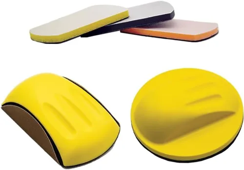 Kit de bloques de gancho y bucle de 6 pulgadas para lijado a mano y mouse de 6 pulgadas, almohadillas de interfaz ideales para carpintería,