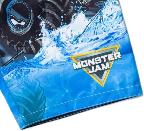 Miniatura 5 de Monster Jam Conjunto de traje de baño y camiseta de protección UPF 50+ para niños pequeños y grandes, Grave Digger El Toro Loco Megalodon