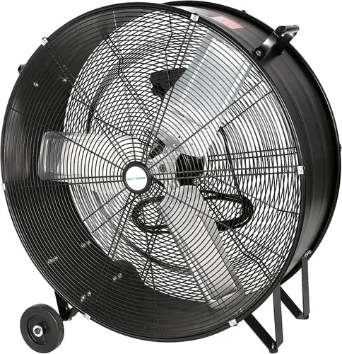 Miniatura 7 de BILT HARD Ventilador de tambor industrial de alta velocidad 8100 CFM de 24 pulgadas, ventilador de taller de metal de inclinación resistente de 3