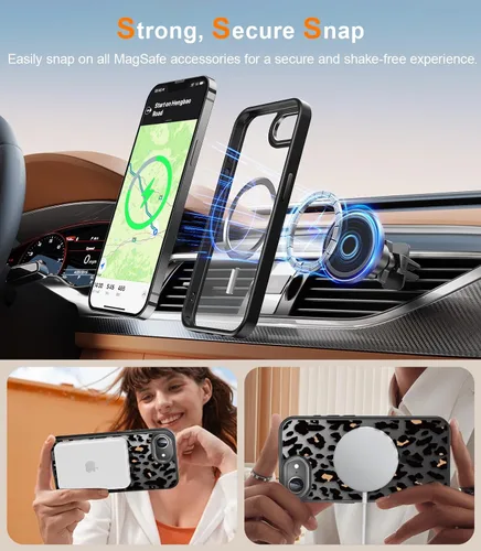 Miniatura 593 de Goodon para iPhone 15 Pro Max con protector de pantalla de privacidad, compatible con Magsafe, funda translúcida mate a prueba de golpes - Linda