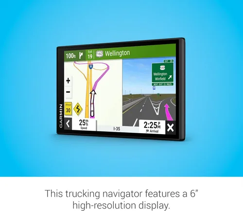 Miniatura 3 de Garmin dzl OTR610, navegador GPS grande, fácil de leer de 6 ', enrutamiento personalizado de camiones, imágenes satelitales Birdseye de alta