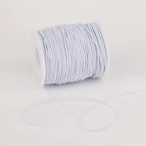 Miniatura 9 de Cordón elástico para pulseras, 2 rollos de 1 mm 330 pies, cuerda resistente para pulseras, cuerda elástica extensible para hacer joyas, collares