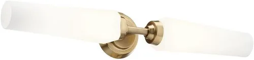 Miniatura 6 de Kichler Truby™ - Aplique de pared de 11.5 pulgadas con cristal de ópalo grabado satinado en níquel pulido