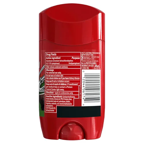 Miniatura 8 de Old Spice Desodorante antitranspirante para hombres, frescura 24/7 y aroma duradero, protección duradera 24/7 contra sudor y olor, olor a héroe