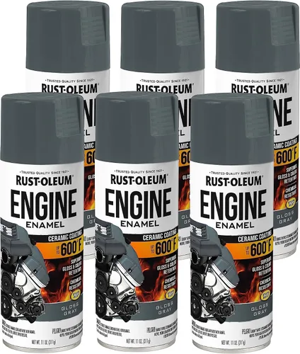Miniatura 13 de Rust-Oleum 366437 Pintura en aerosol de esmalte para motor, 11 oz, Cast Coat Iron, (paquete de 1)