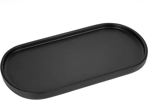 Miniatura 11 de Emibele Organizador de joyas, bandeja ovalada de resina, bandeja de tocador de baño, cocina, tocador, bandeja de joyería, soporte para anillos
