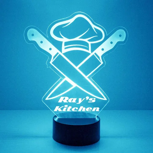 Miniatura 9 de Poste de Barbería Personalizado y Herramientas Letrero LED Lámpara de Luz Nocturna con Control Remoto, Pantalla Iluminada con Nombre o Imagen Barber