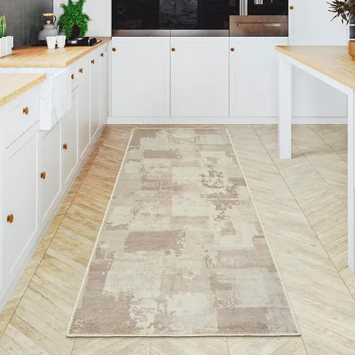 Miniatura 82 de GLN Rugs Bohemian Collection - Alfombra de felpilla lavable a máquina, bohemio vintage, antideslizante, alfombra de felpilla de pelo bajo, alfombra