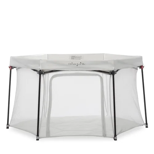 Miniatura 11 de Dream On Me Onyx - Corralito para bebé, puerta de acceso con cremallera, laterales de malla transpirable, colchón acolchado suave y cómodo, diseño