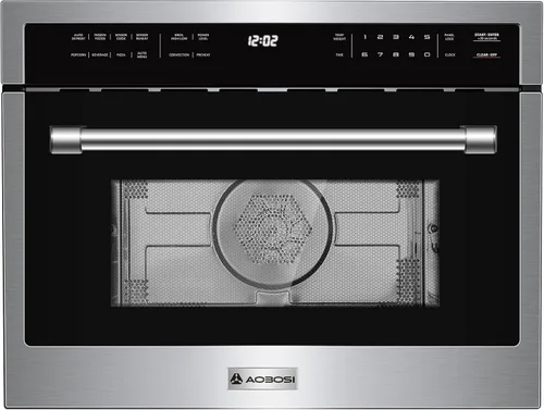 Miniatura 8 de AAOBOSI Horno de microondas de convección integrado de 24 pulgadas, hornos microondas de pared de 1,6 pies cúbicos con combos de freidora de aire