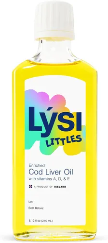 Miniatura 2 de LYSI Littles Aceite de Hígado de Bacalao Enriquecido Sabor a Limón - Omega-3 Puro y Natural para Bebés y Niños con Vitamina D, Islandés, Certificado