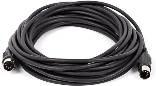 Miniatura 6 de Cable MIDI Monoprice - Conectores DIN de 5 pines, blindados, carcasas de conectores moldeadas, 28 AWG, 10 pies, negro