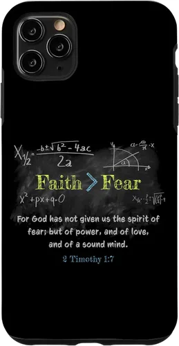 Miniatura 13 de Faith > Fear 2 Timothy 1:7 Christian Verse Math Equation Case for iPhone 17