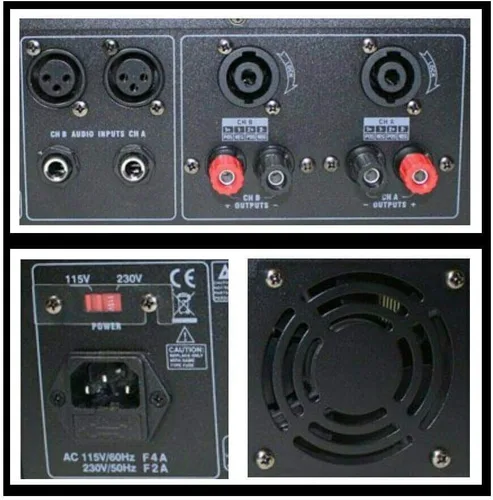 EMB Pro PA8400 Montaje en rack Profesional DJ Amplificador de Potencia 4200 W PA Banda Club Para El Hogar DJ KARAOKE ENTRETENIMIENTO