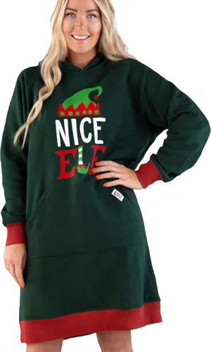 Miniatura 73 de Lazy One Sudadera con capucha de gran tamaño, ropa de dormir cómoda, vestido de suéter para mujer