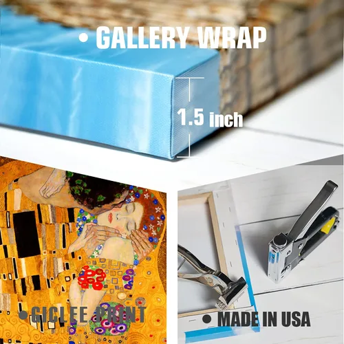 Miniatura 649 de A&T ARTWORK Campo de trigo con cipreses de Van Gogh Las reproducciones de arte clásico mundial, impresiones en lienzo giclée para decoración