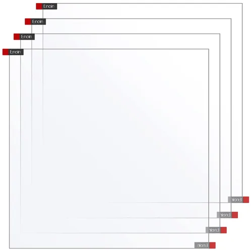 Enoin 4 hojas de acrílico transparente de plexiglás de 3 x 3 pulgadas de grosor de 0.080 pulgadas de grosor y 1/12 pulgadas de grosor, para vidrio,