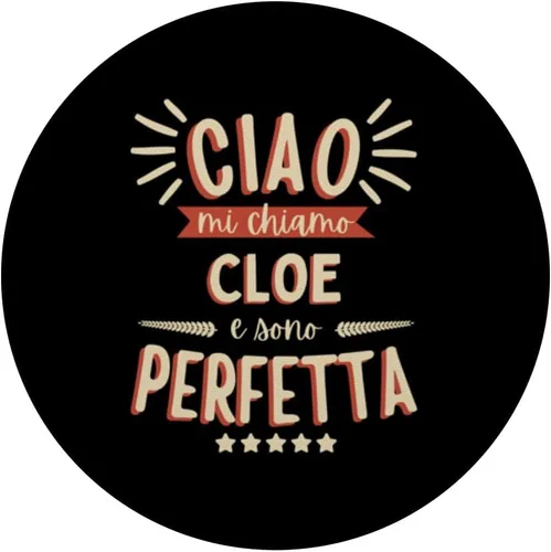 Miniatura 3 de Cloe Idea Regalo Personalizada Amica Nome Divertente PopSockets Standard PopGrip