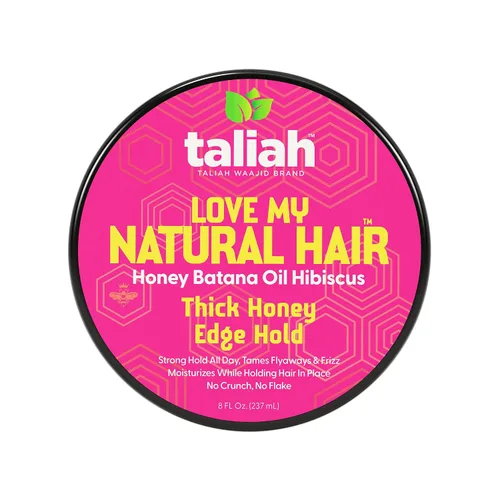 Miniatura 7 de Taliah Waajid Love My Natural Hair - Fijación gruesa de 8 onzas, control de bordes de sujeción extra con miel, no se descama, hidratante, sujeción