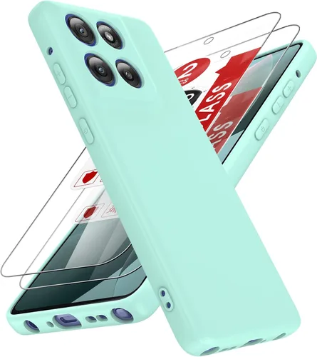 Miniatura 69 de LeYi Funda para Motorola Moto G Play 4G 2024: Funda para Moto G Play 4G 2024 con funda delgada y antiarañazos, silicona líquida a prueba de golpes